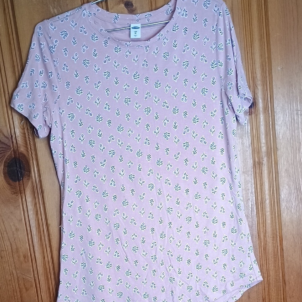 Old Navy Gray Fitted Crew Neck Tee